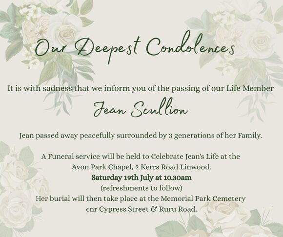 Our Deepest Condolences